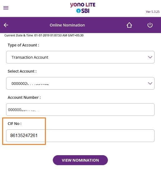 How to Find CIF Number in SBI With YONO App