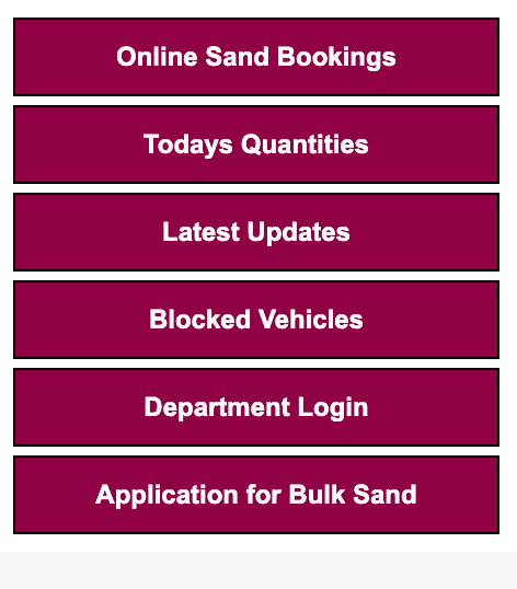 Book Online Sand At SSMMS Portal Process