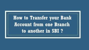 How to transfer sbi account to another branch online/offline