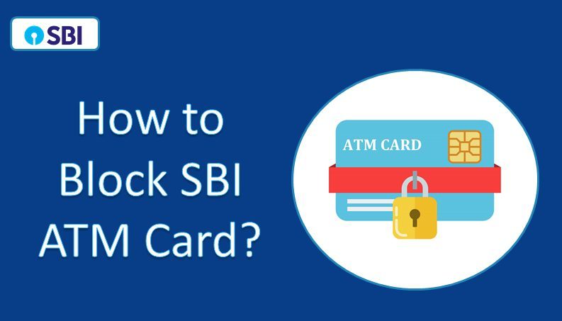 How to block SBI atm card